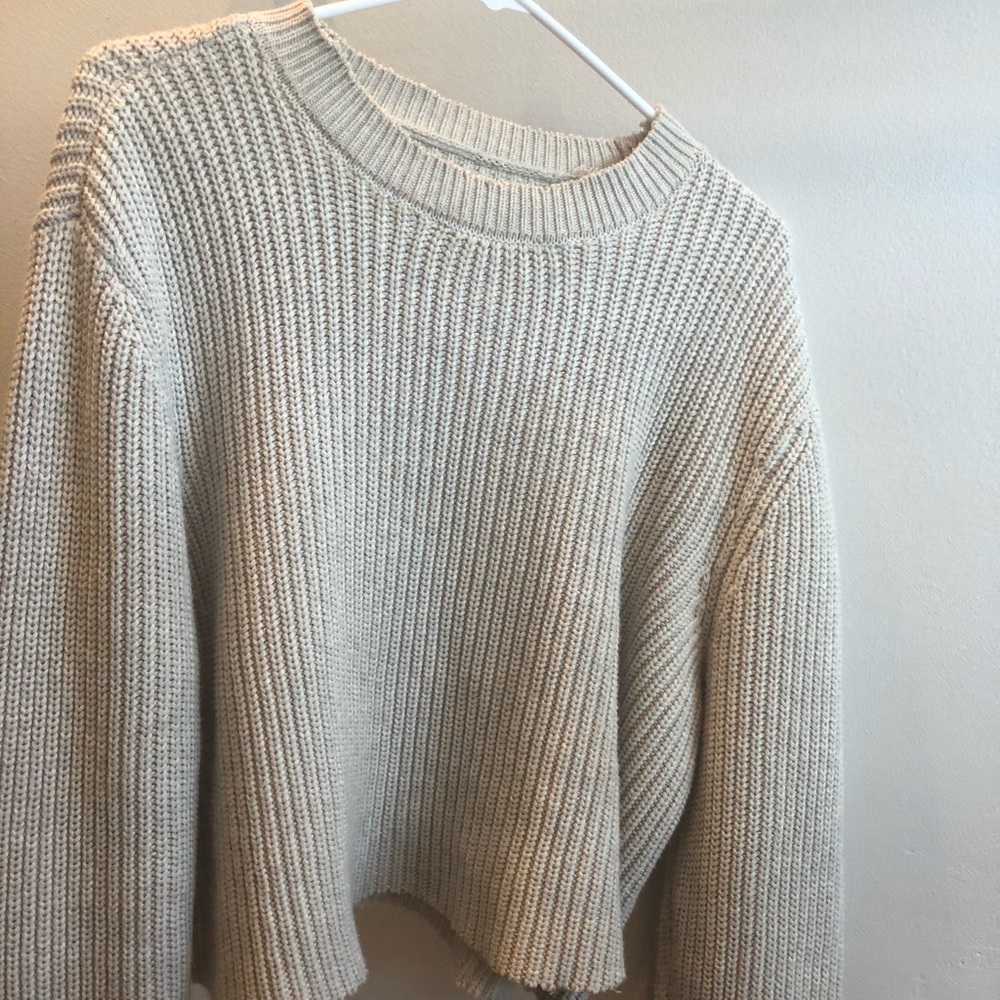 Thick tan sweater
